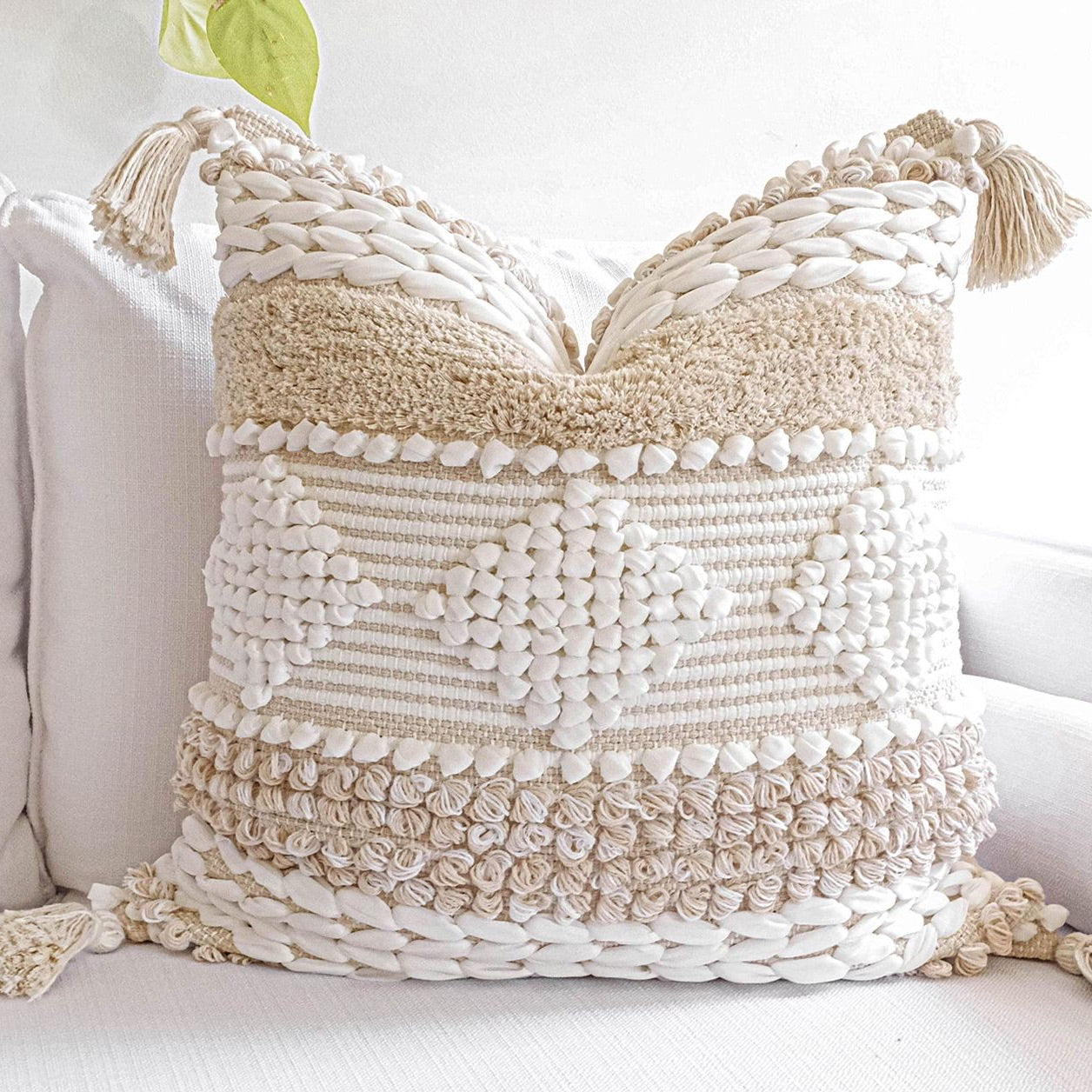 Natural White Cushion Cover