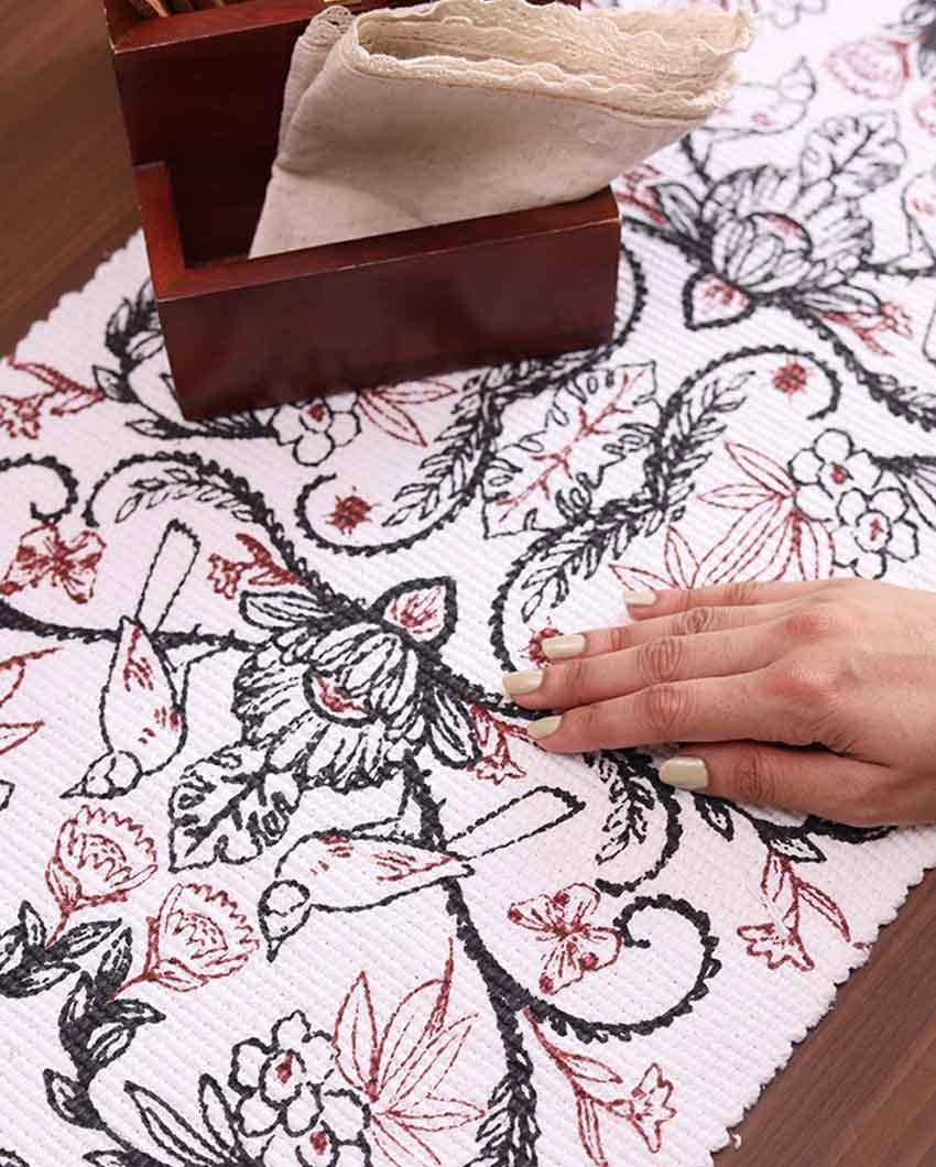 bird evening table runner
