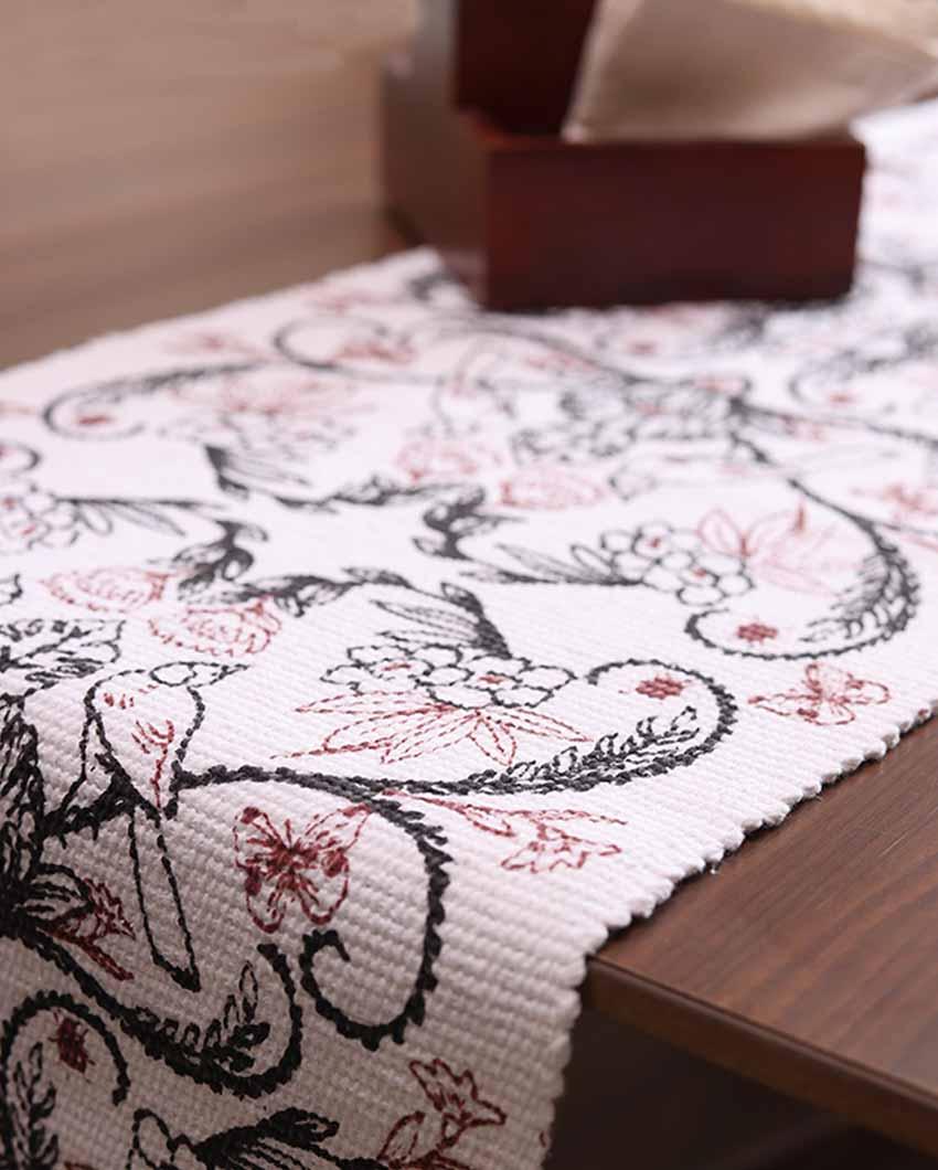 bird evening table runner
